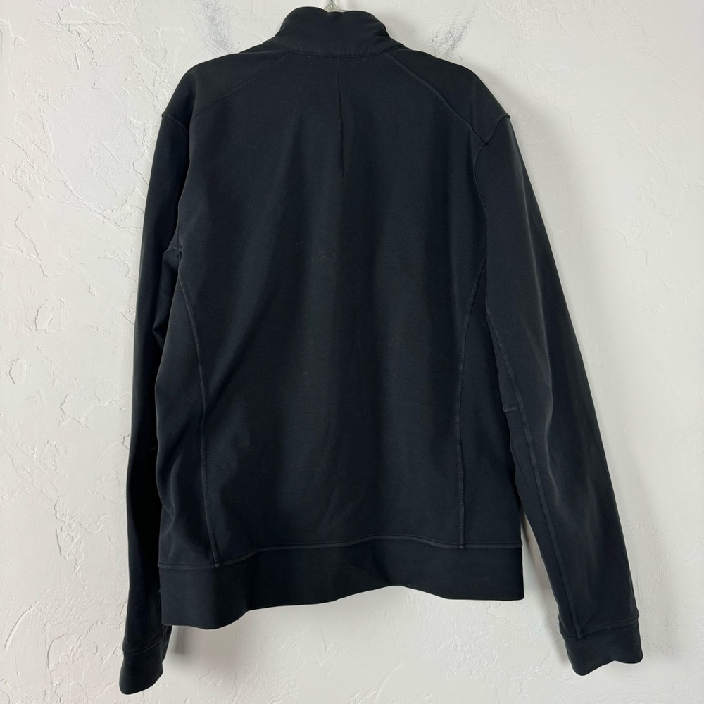 Lululemon Sojourn Track Jacket Coat Solid‎ Black Workout Athletic Full Zip Down - Picture 2 of 11